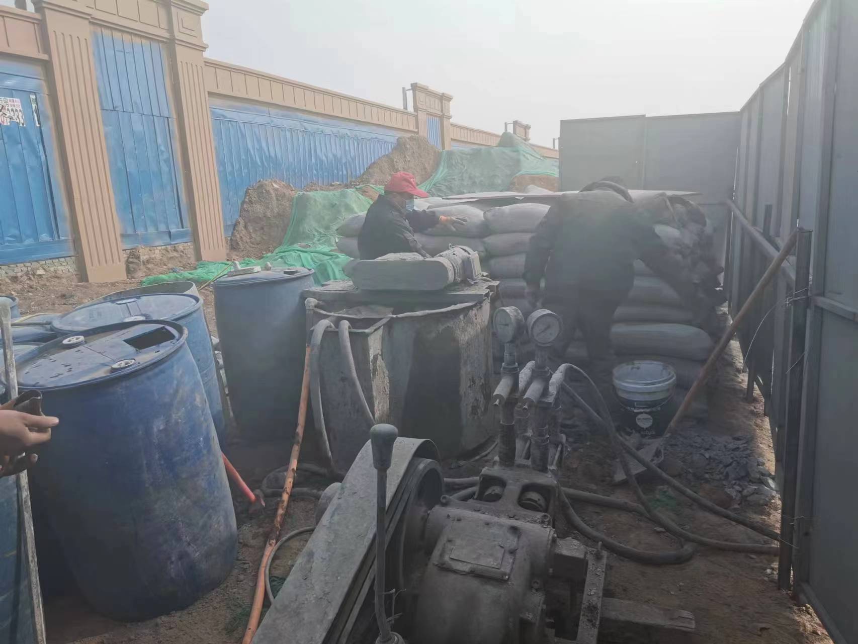 南丹房屋下沉注浆